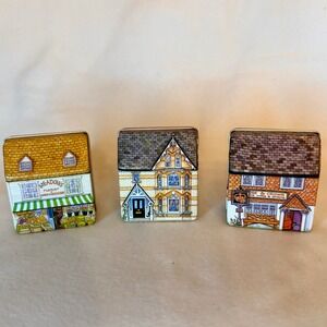 Dana Kubick Hunkydory Desigh Tin Miniature Dollhouses English 1991 Lot of 3